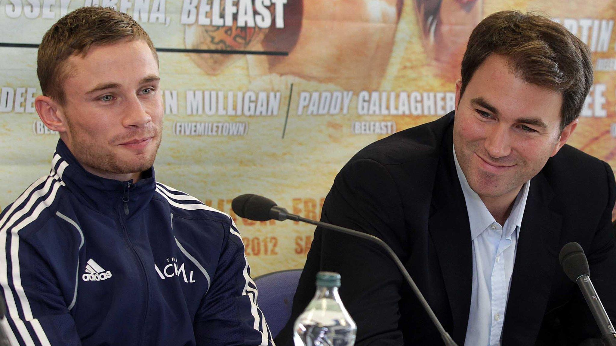 Carl Frampton and Eddie Hearn in 2012