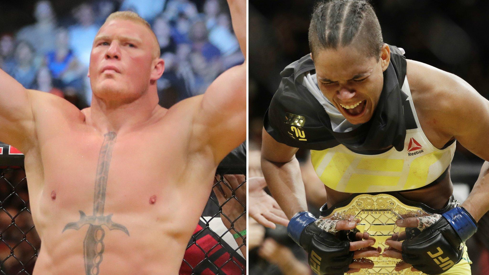 Brock Lesnar and Amanda Nunes