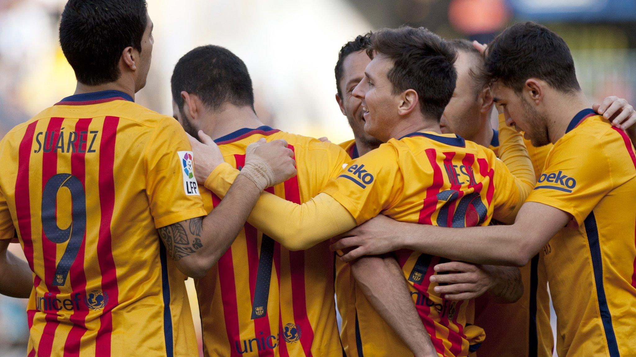 Lionel Messi celebrates