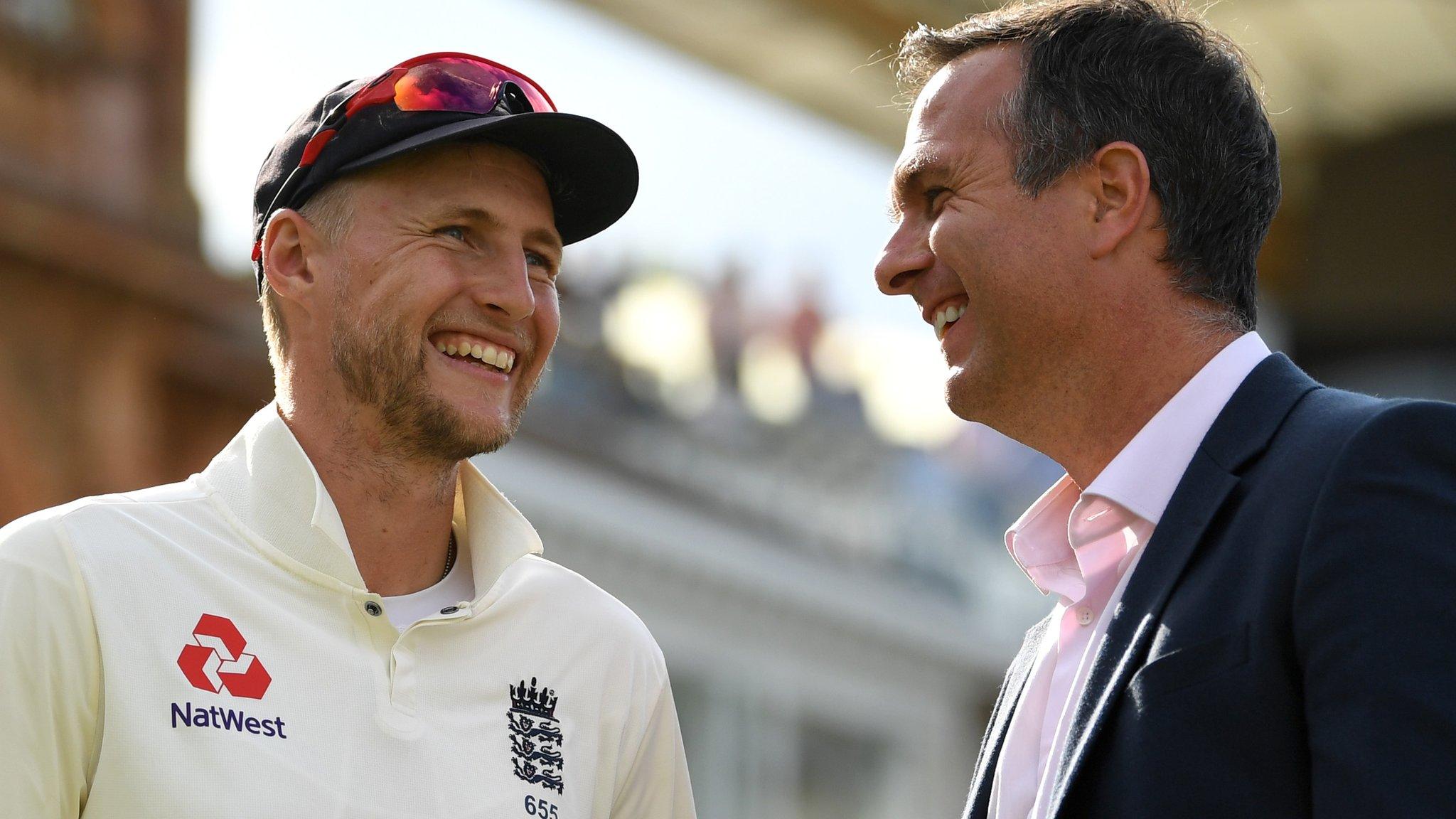 Joe Root and Michael Vaughan