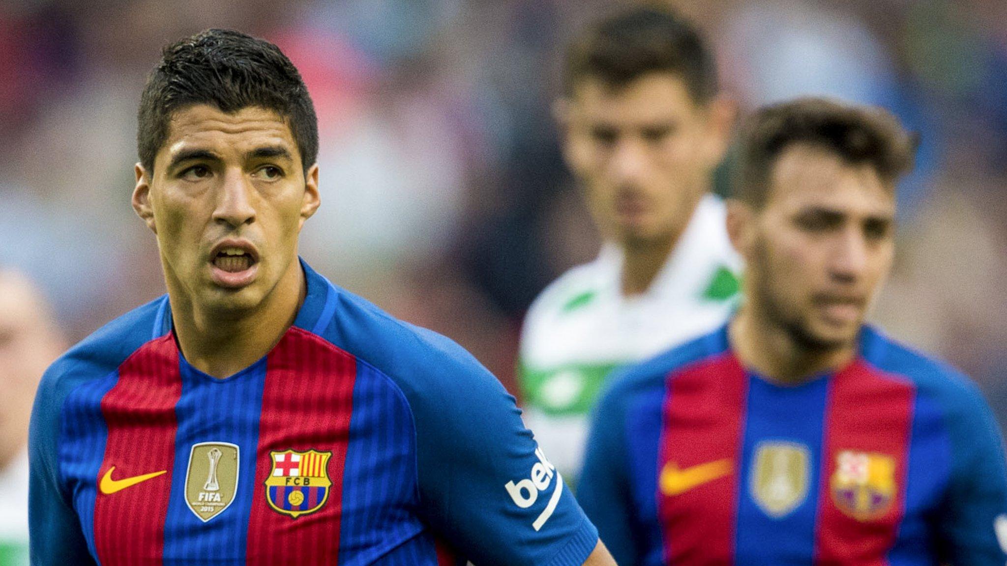 Barcelona striker Luis Suarez