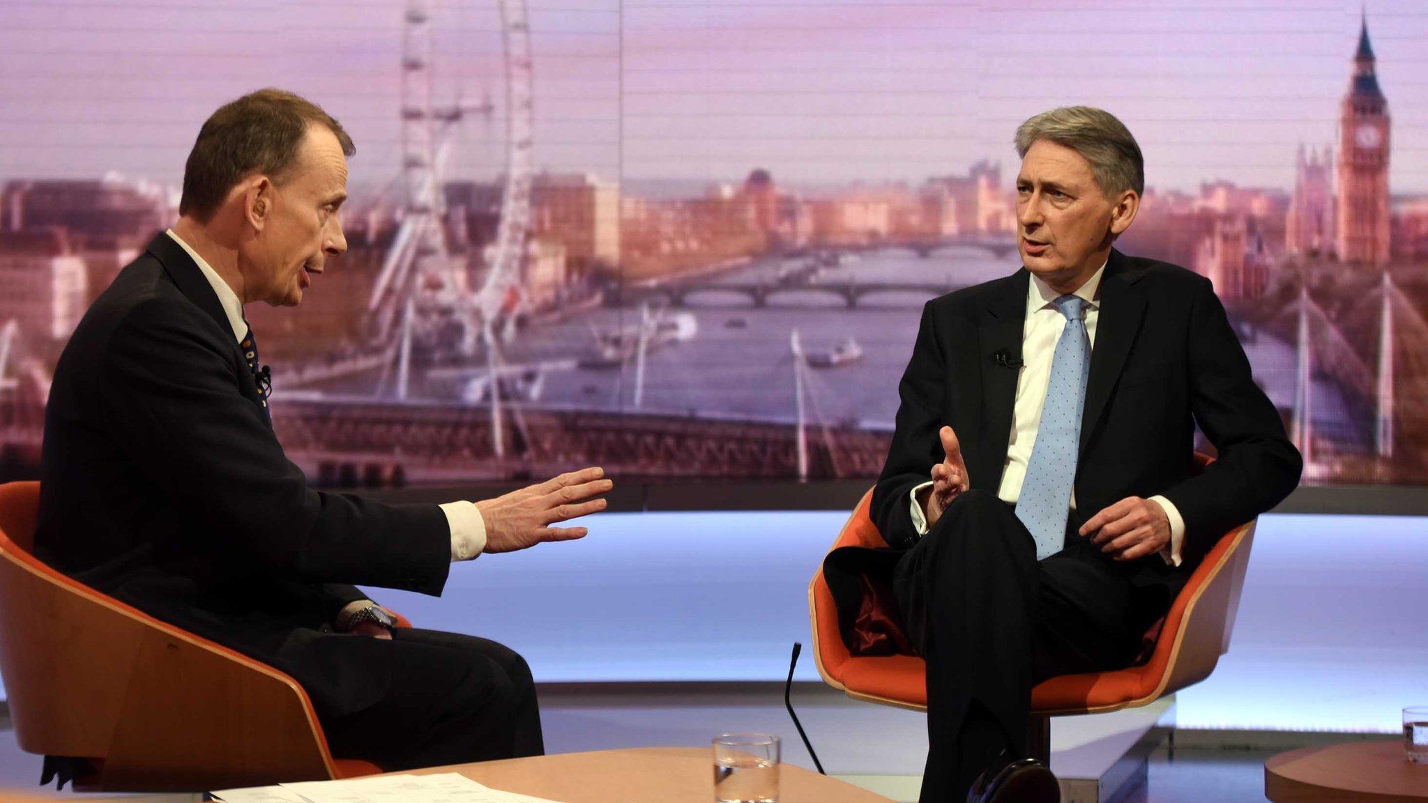 Andrew Marr and Phillip Hammond