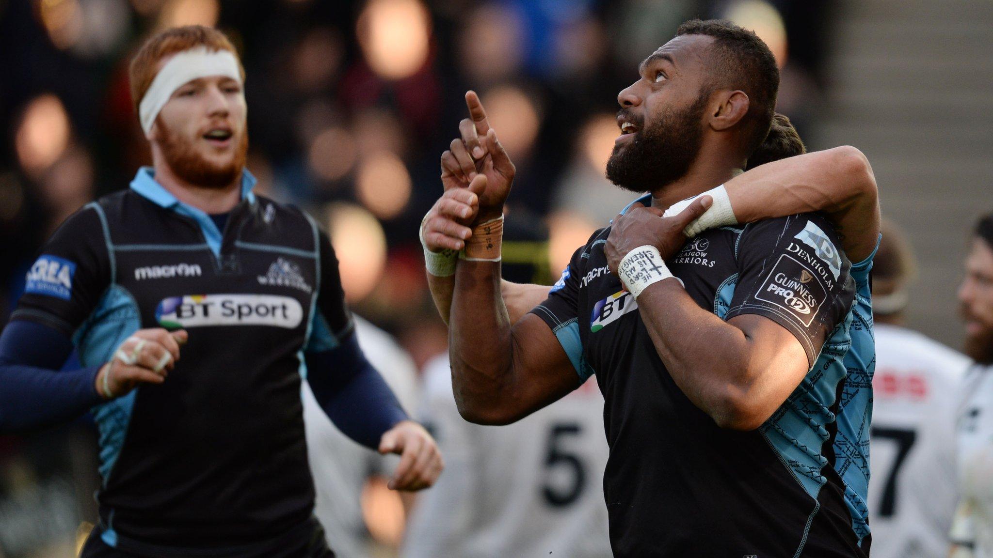 Leone Nakarawa ran in three of Glasgow's tries