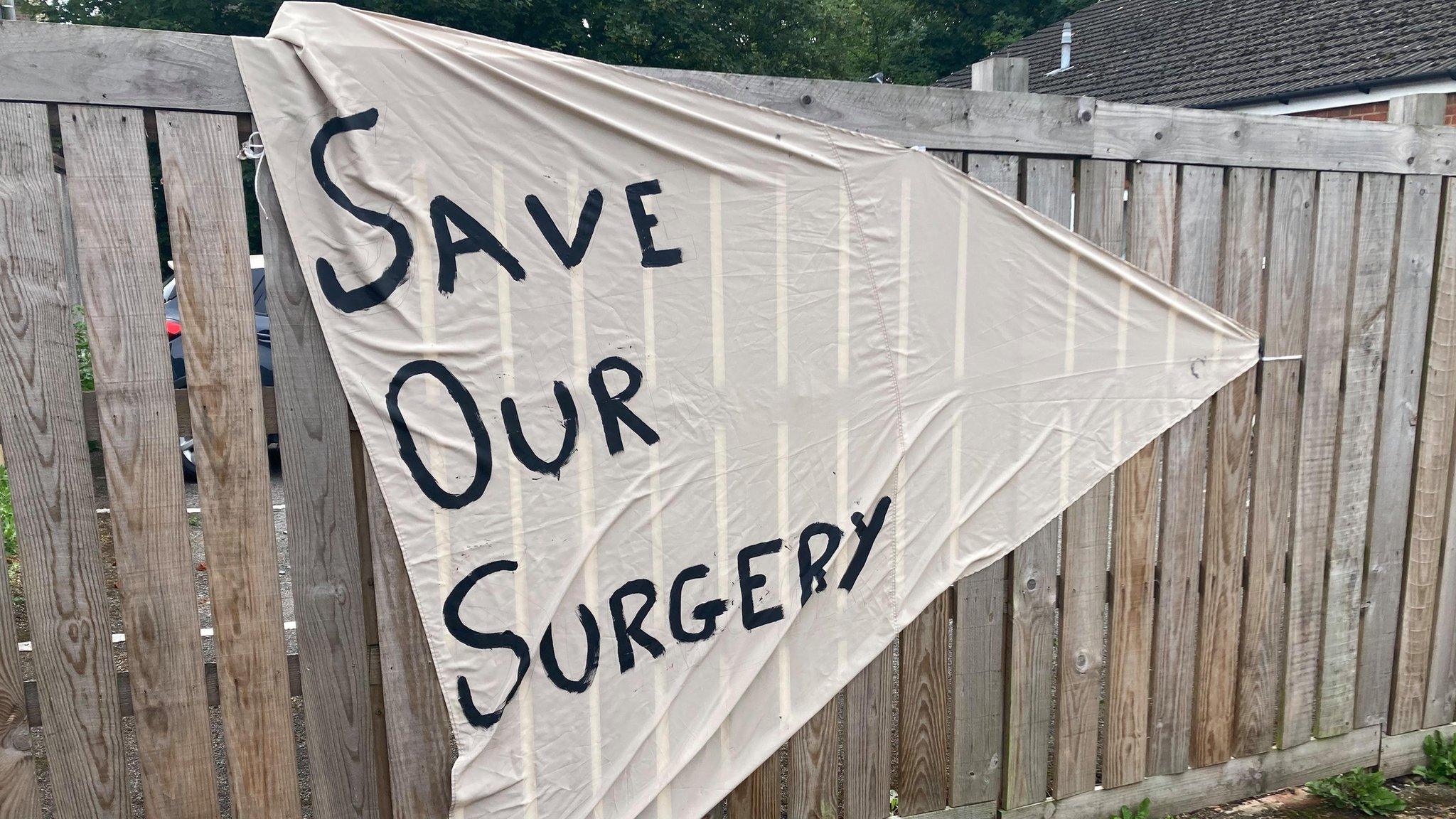 Sign outside Wenlock Surgery