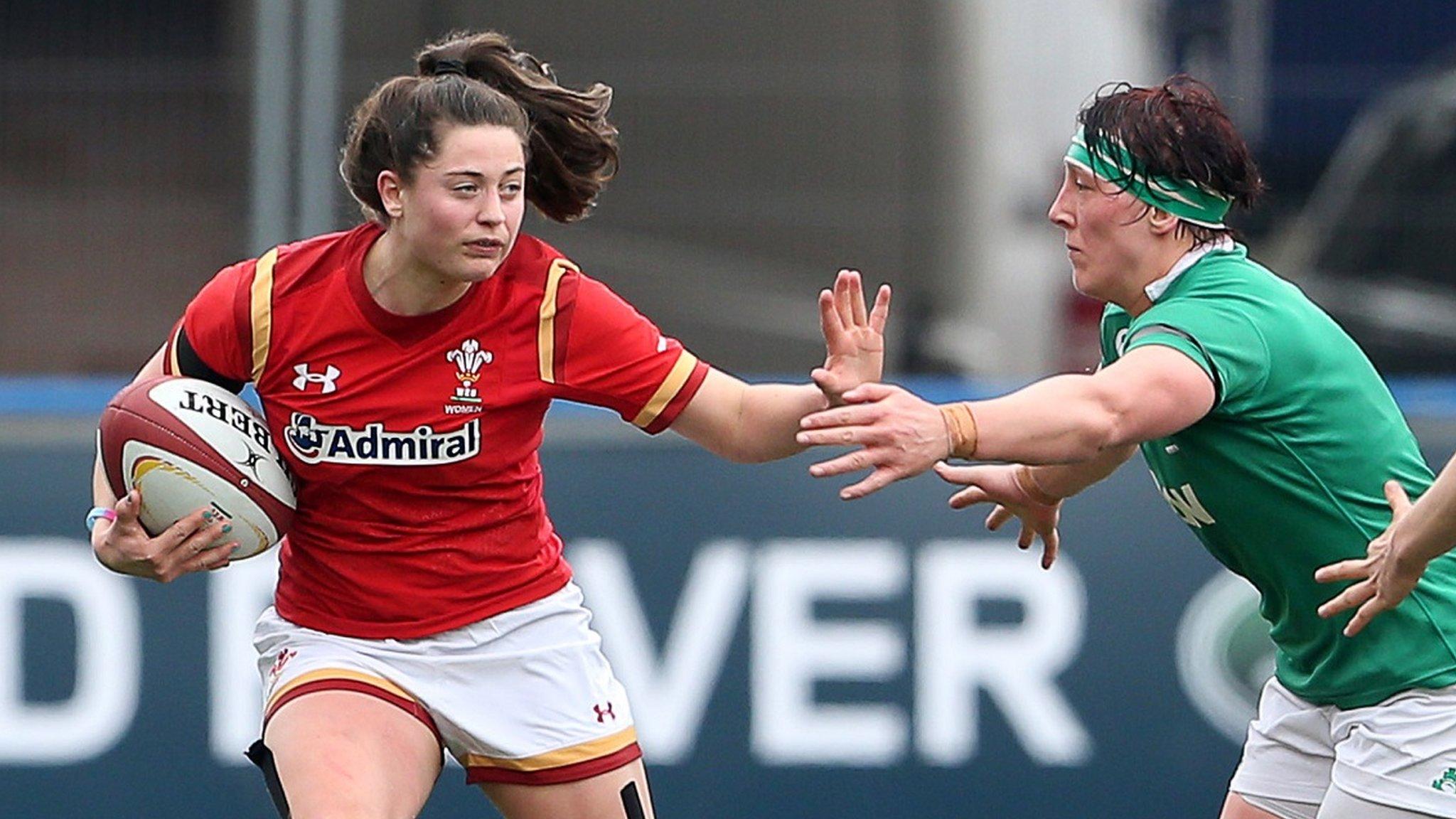 Robyn Wilkins in action against Ireland