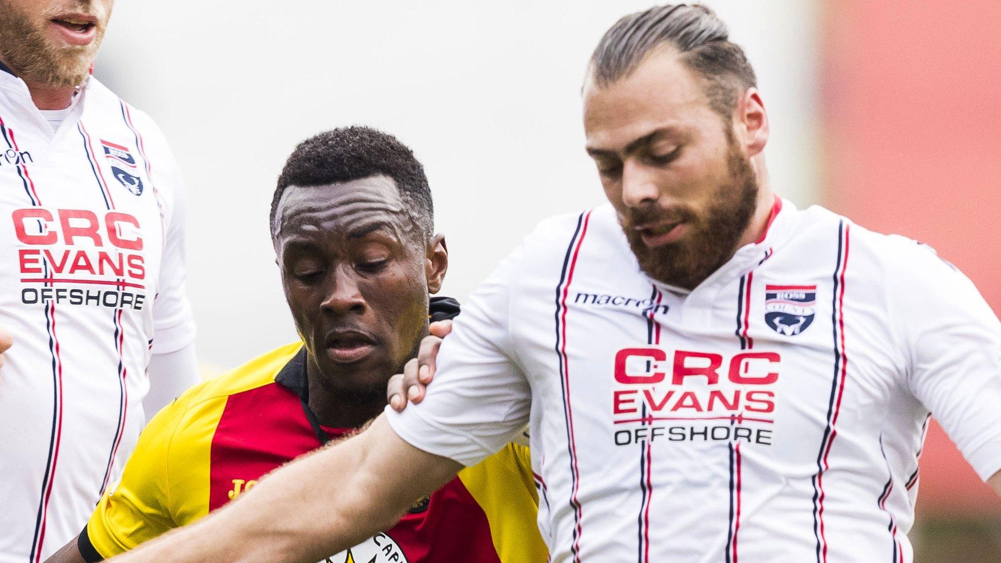 Partick Thistle and Ross County players