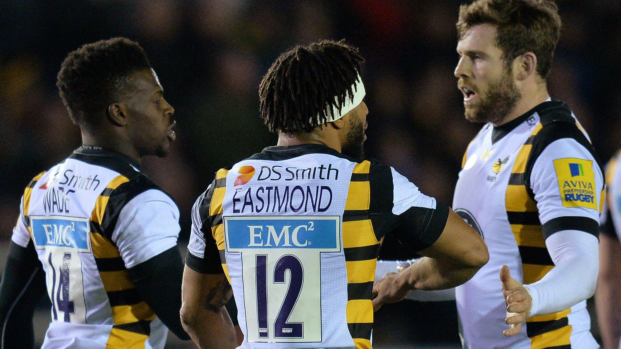 Wasps celebrate try against Newcastle