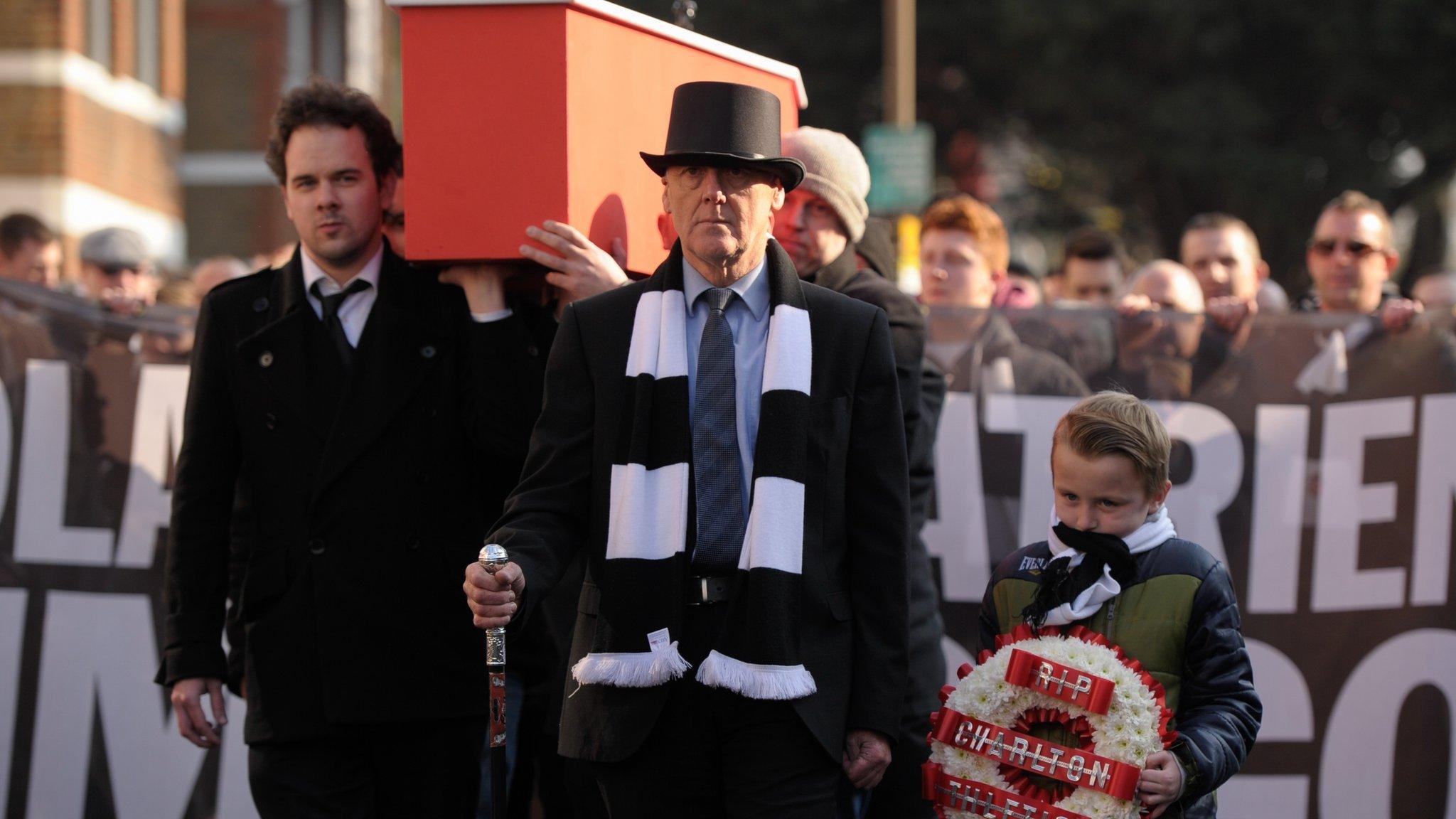 Charlton fans protest at Middlesbrough match