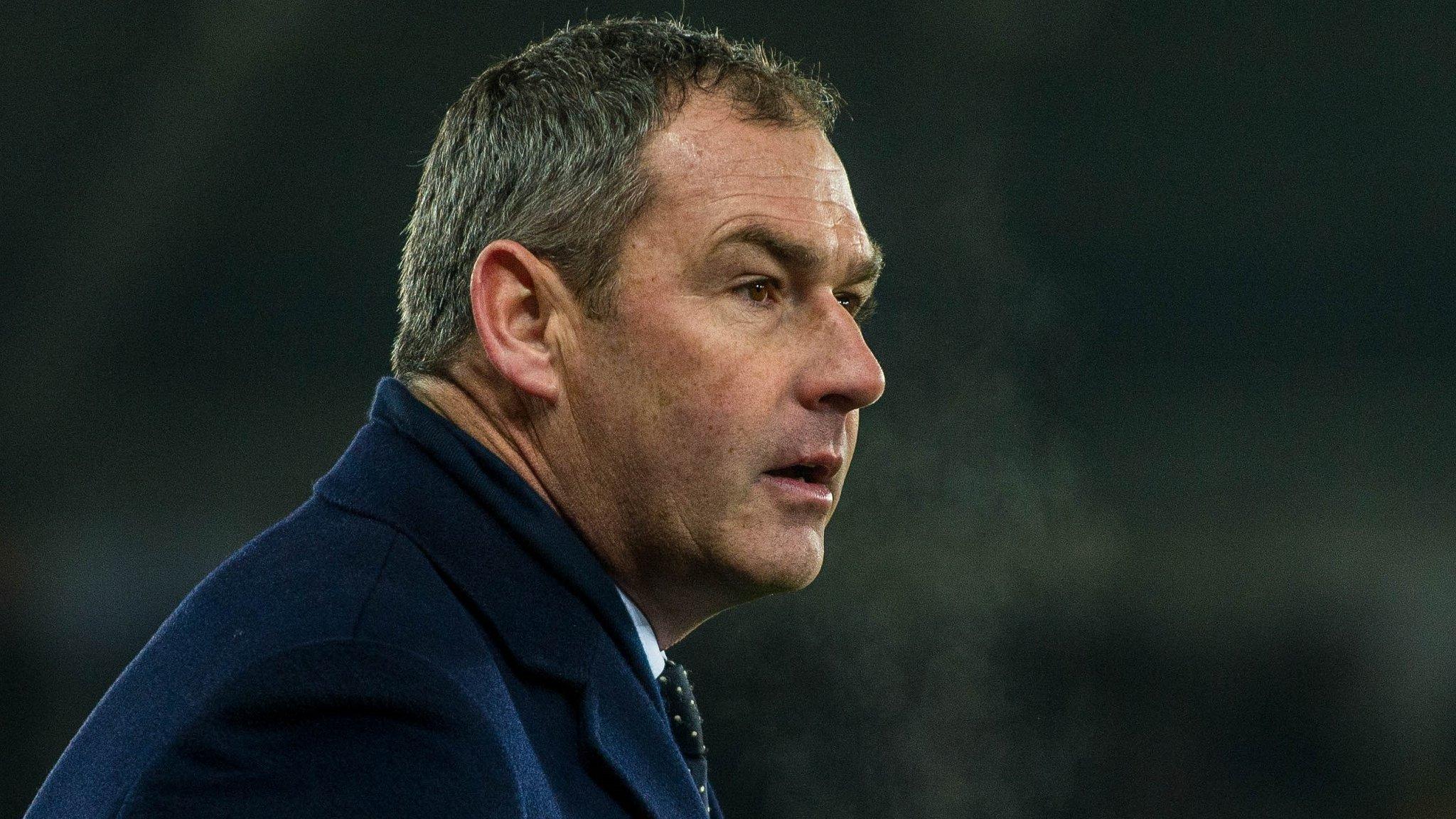 Paul Clement looks on edge as he watches Swansea City against West Brom