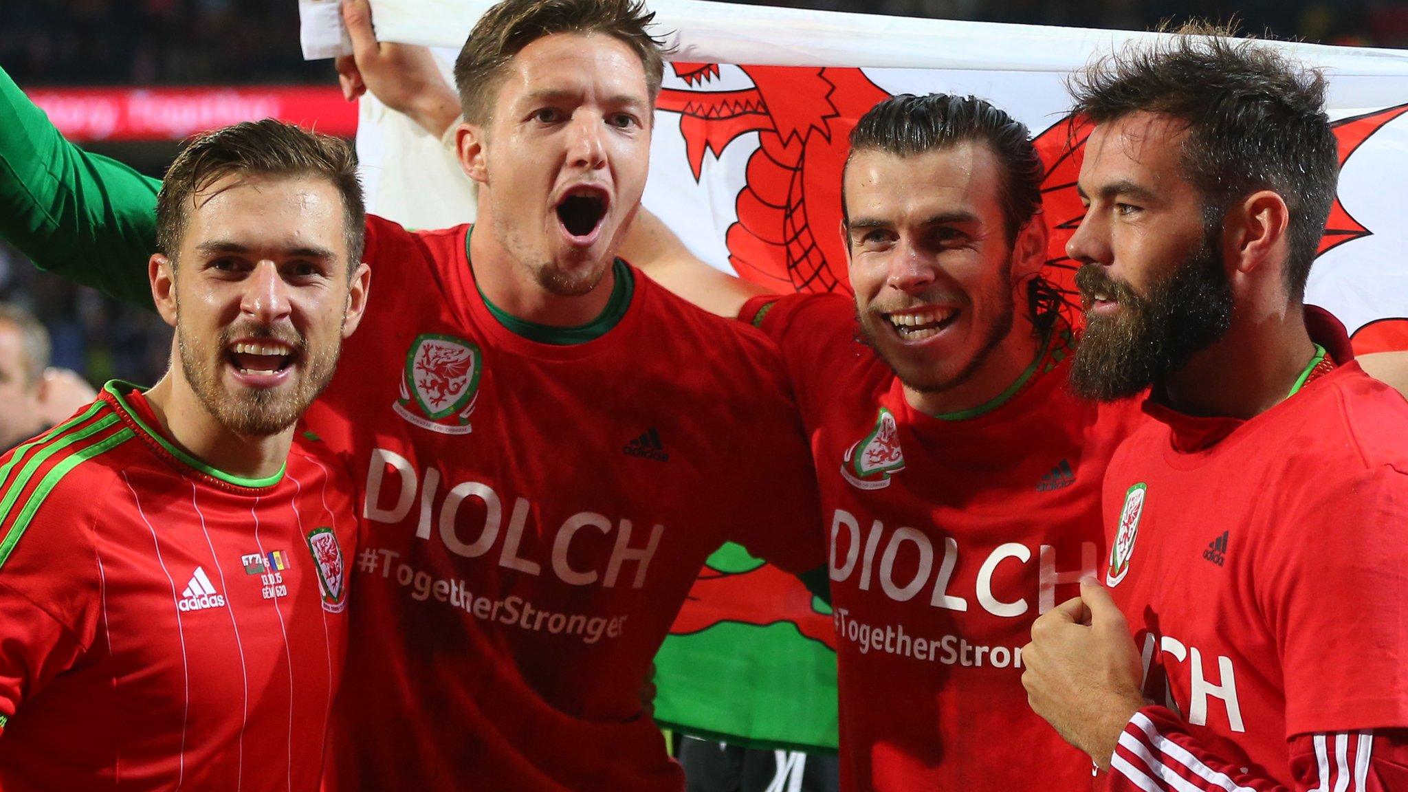 Wales celebrate