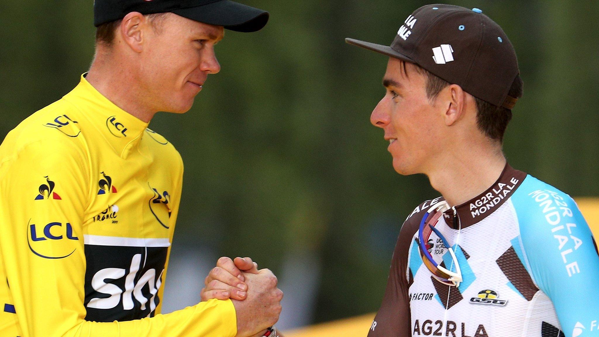 Chris Froome and Romain Bardet