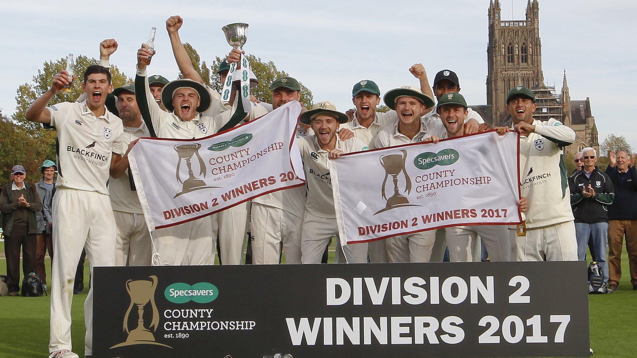 Worcestershire's second Division Two title triumph was their first in 14 years - and fifth promotion under Steve Rhodes, who played in the first one, in 2003