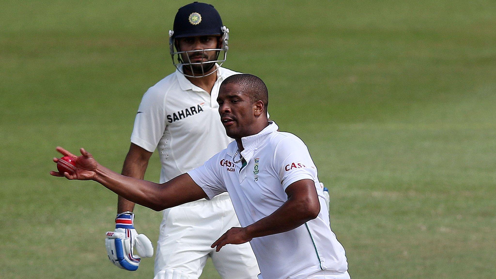 India's Virat Kohli and South Africa's Vernon Philander