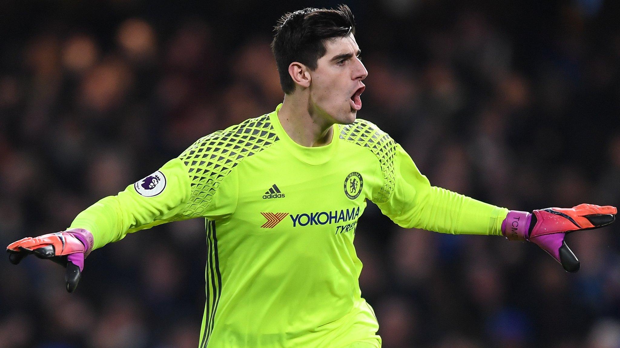 Chelsea goalkeeper Thibaut Courtois