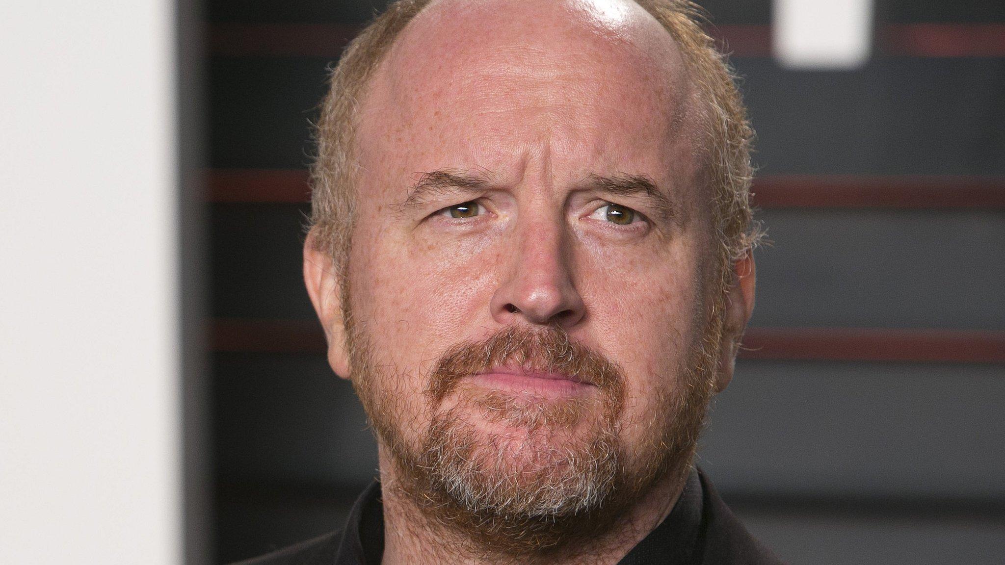 US comedian Louis C.K. arrives at the 2016 Vanity Fair Oscar Party in Beverly Hills, California on February 28, 2016