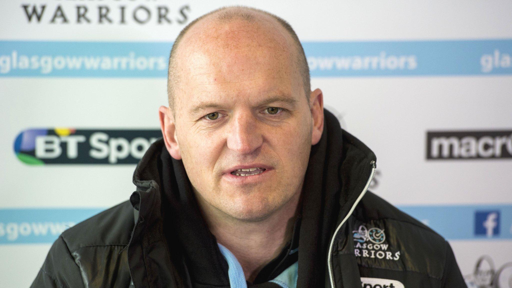 Glasgow head coach Gregor Townsend