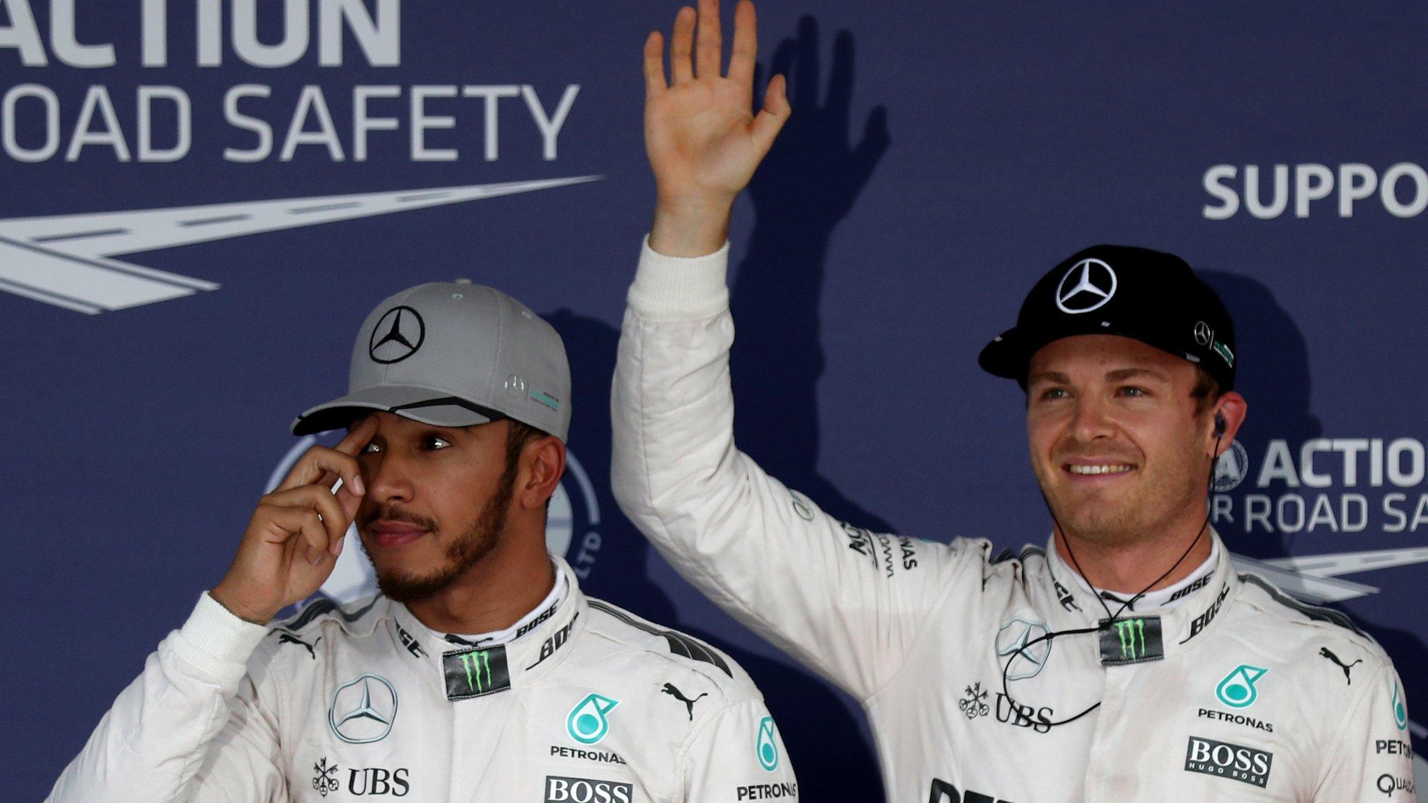 Hamilton and Rosberg