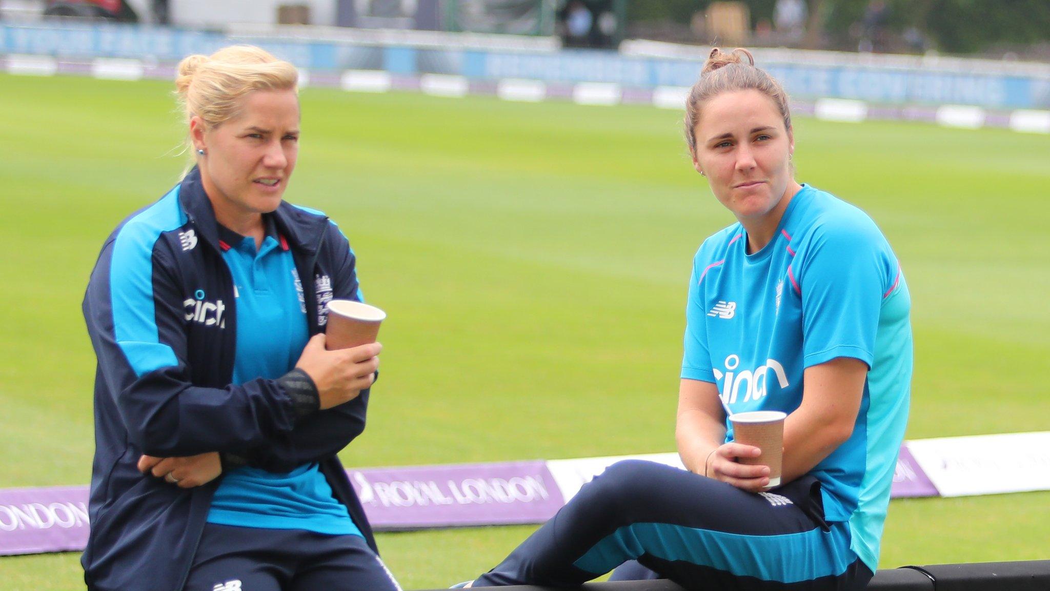 England teammates Katherine and Natalie Sciver-Brunt announce their engagement in October 2019. Their 2020 wedding date was delayed by the Covid-19 pandemic with the pair eventually marrying in May 2022.