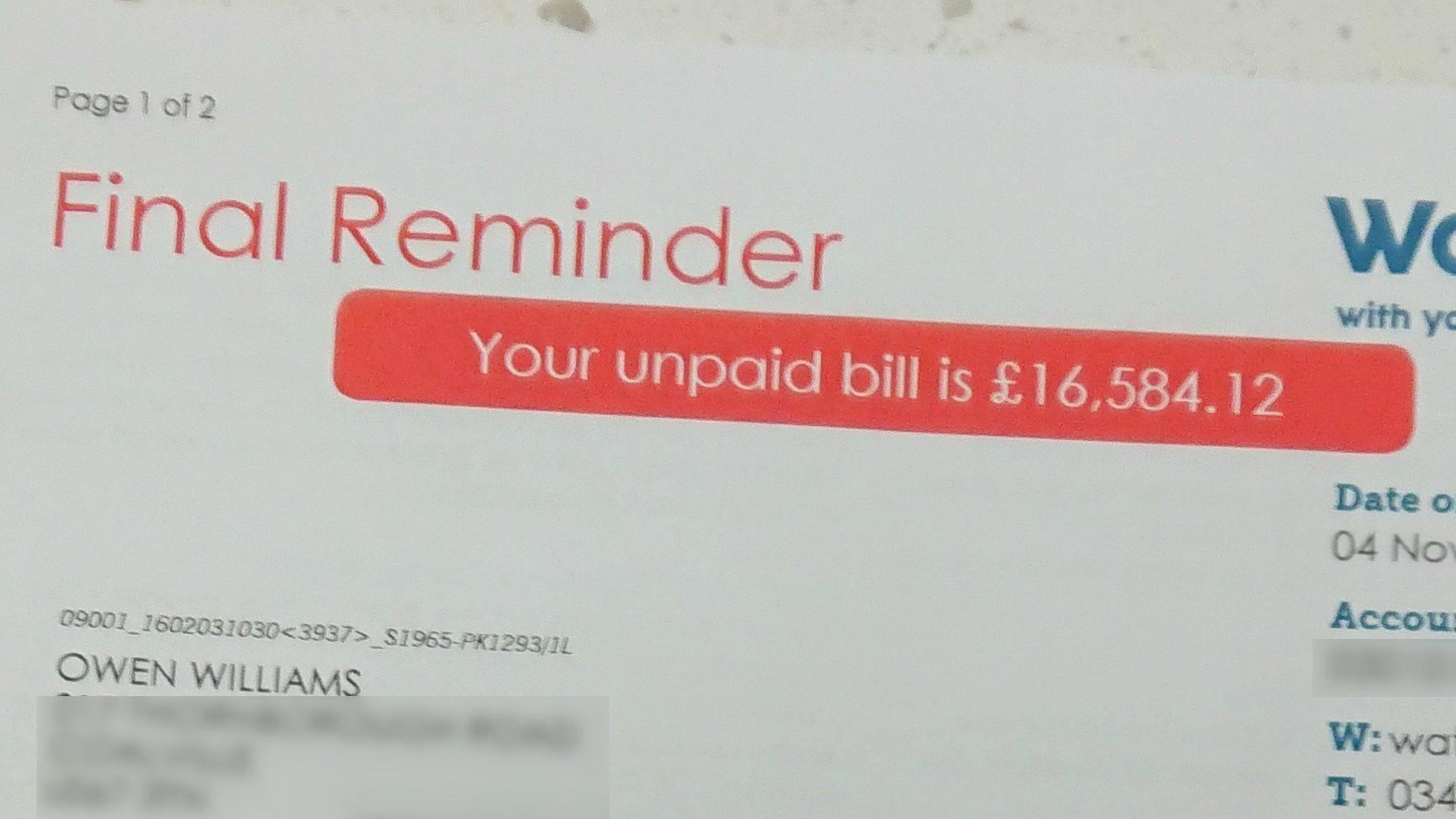 Water bill