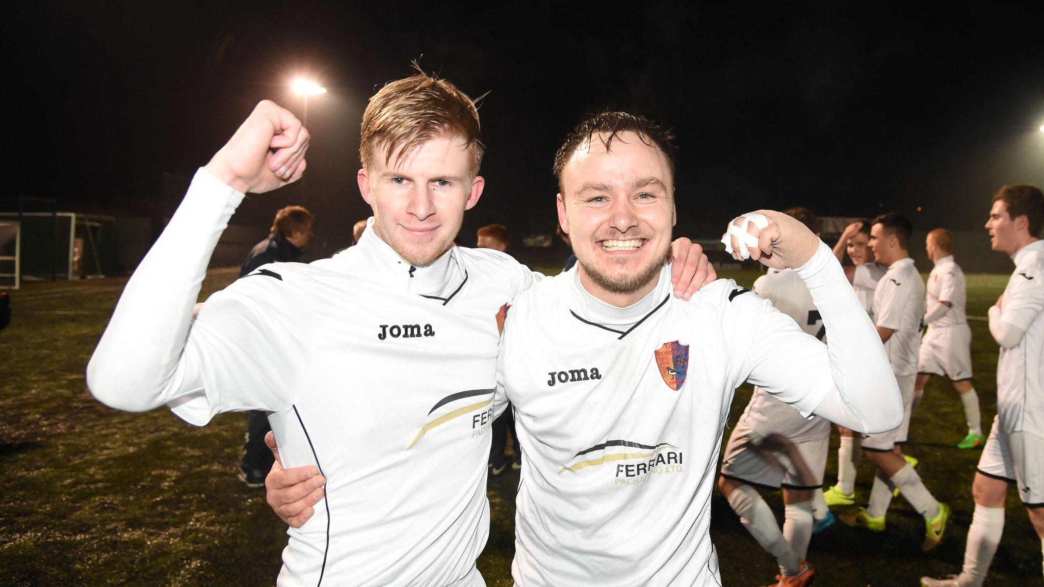 East Kilbride scorers Jack Smith and Sean Winter