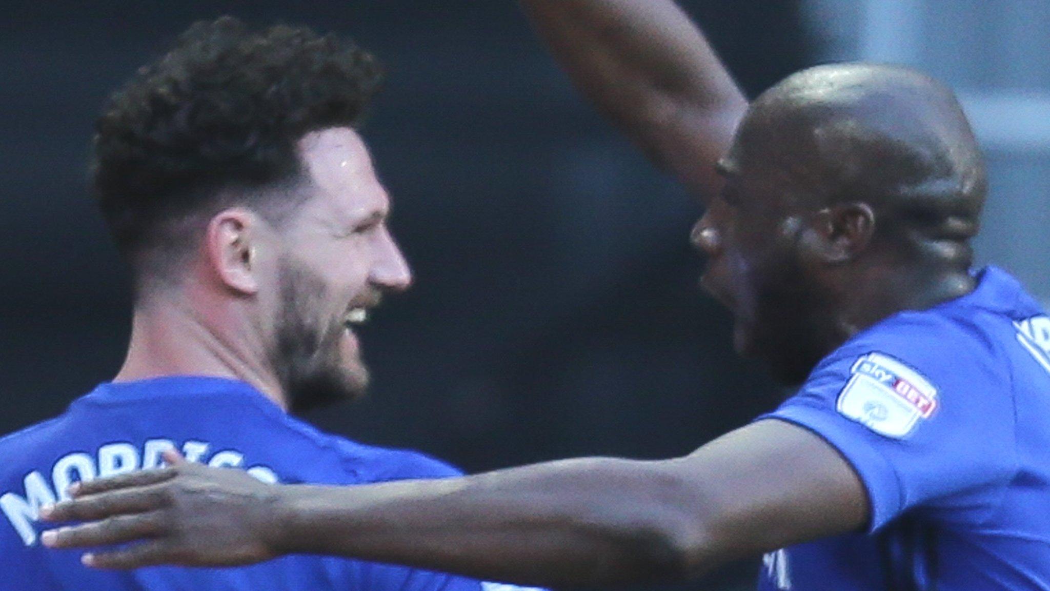 Cardiff City celebrate a goal