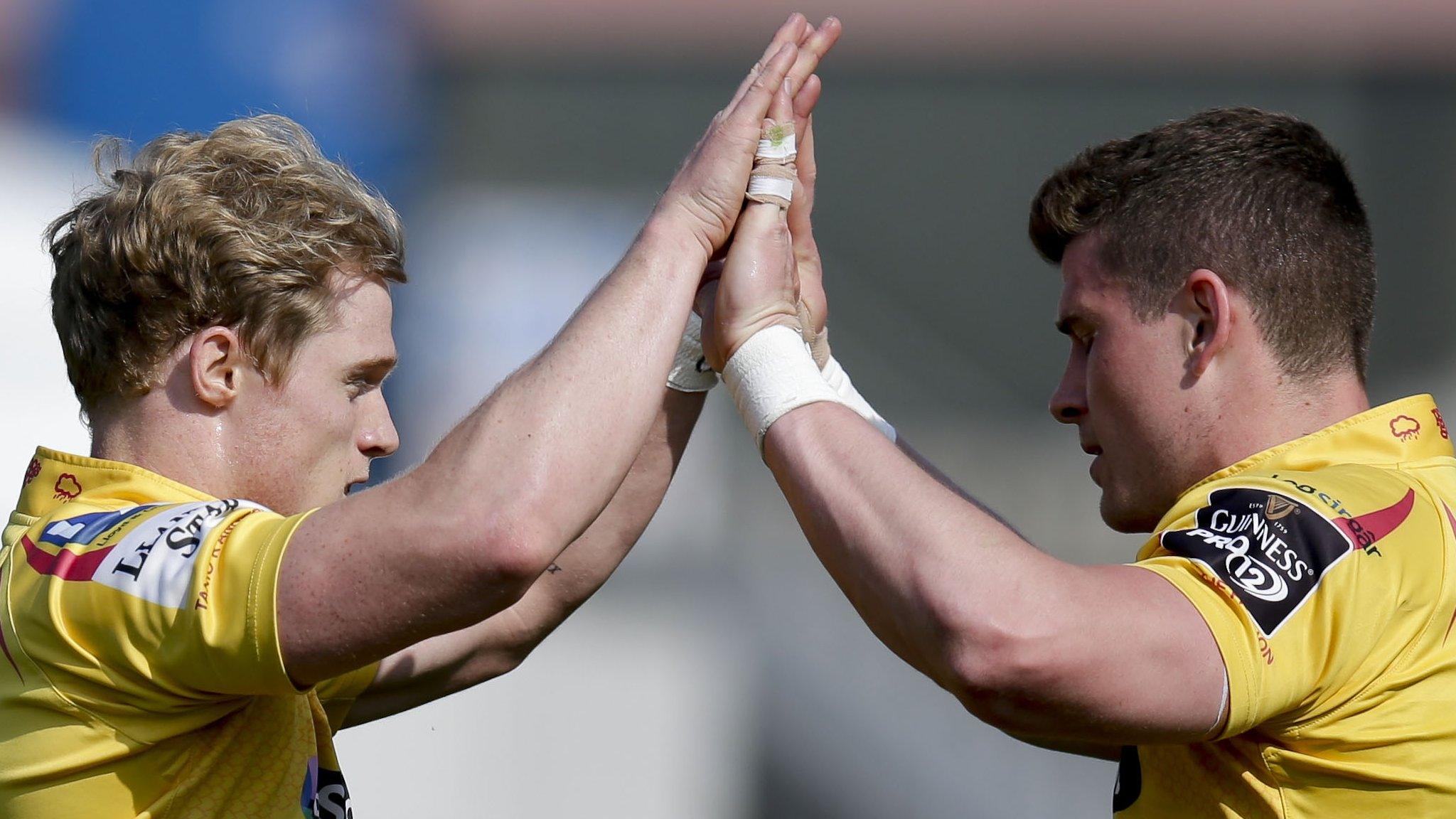 Aled Davies (left) and Scott Williams