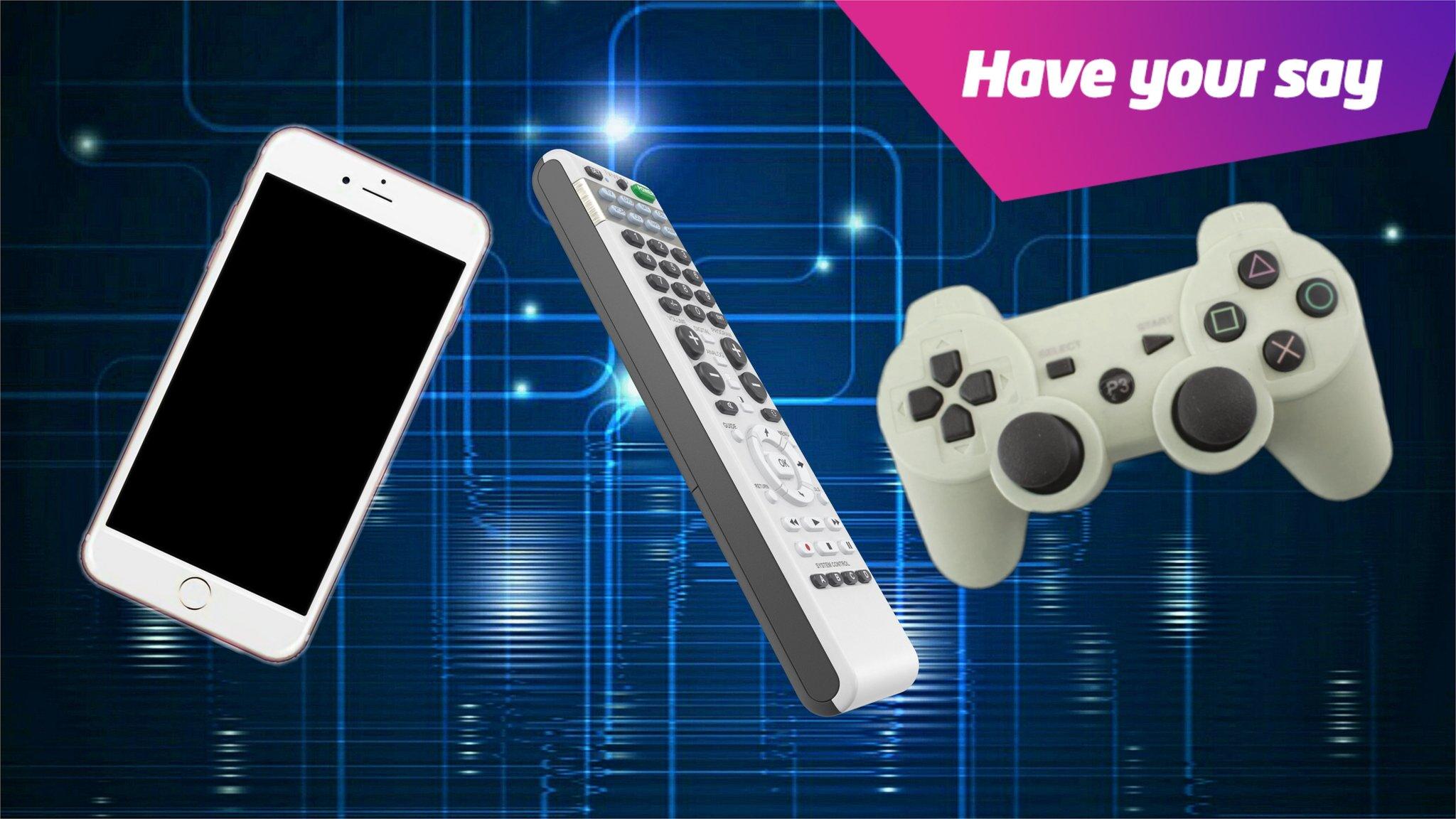 Phone, remote, games controller.