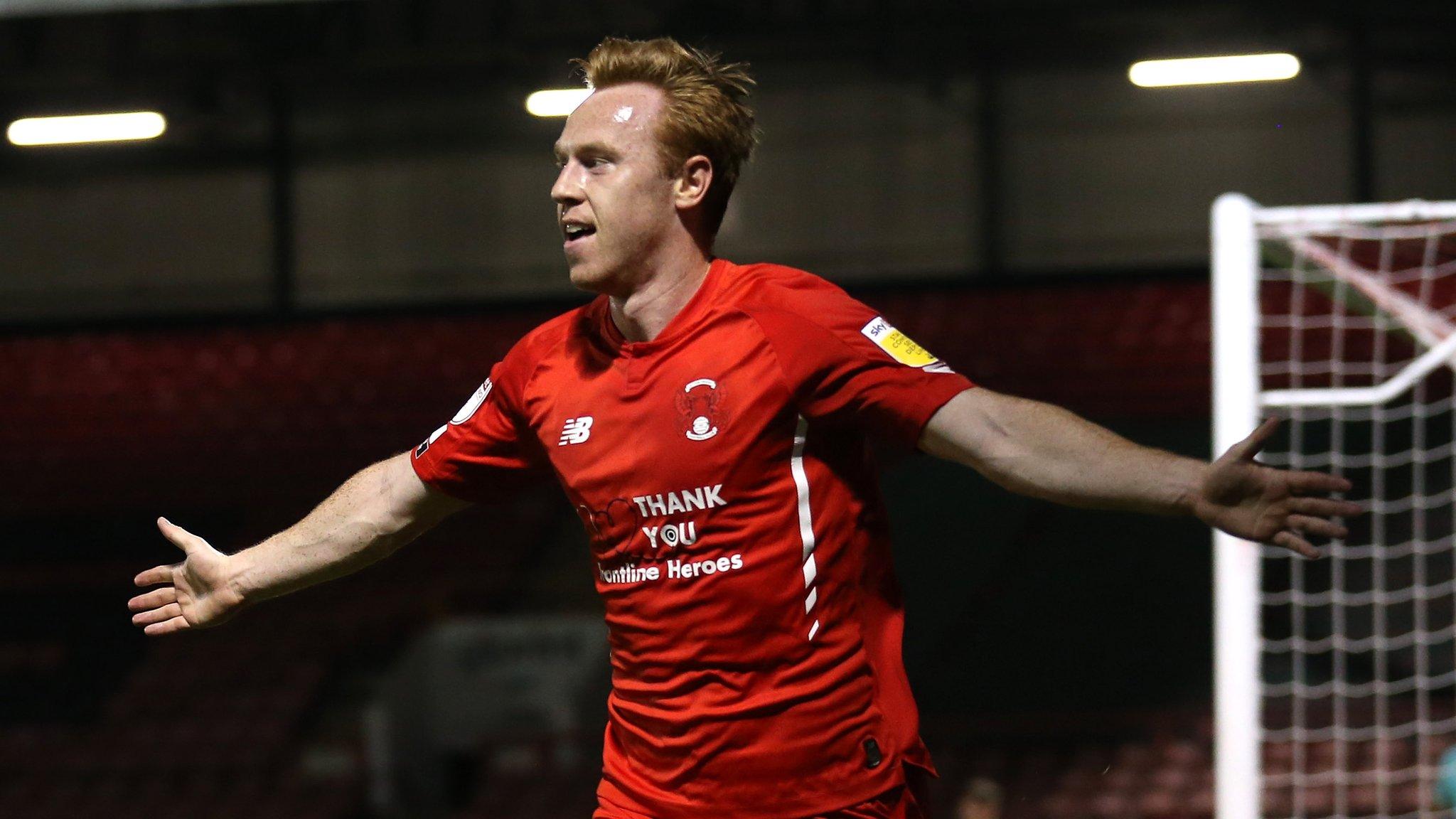 Danny Johnson celebrates