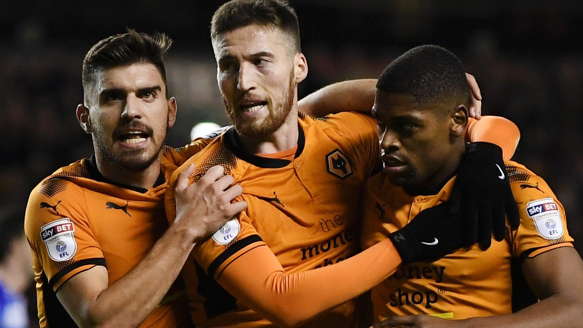 Wolves celebrate goal