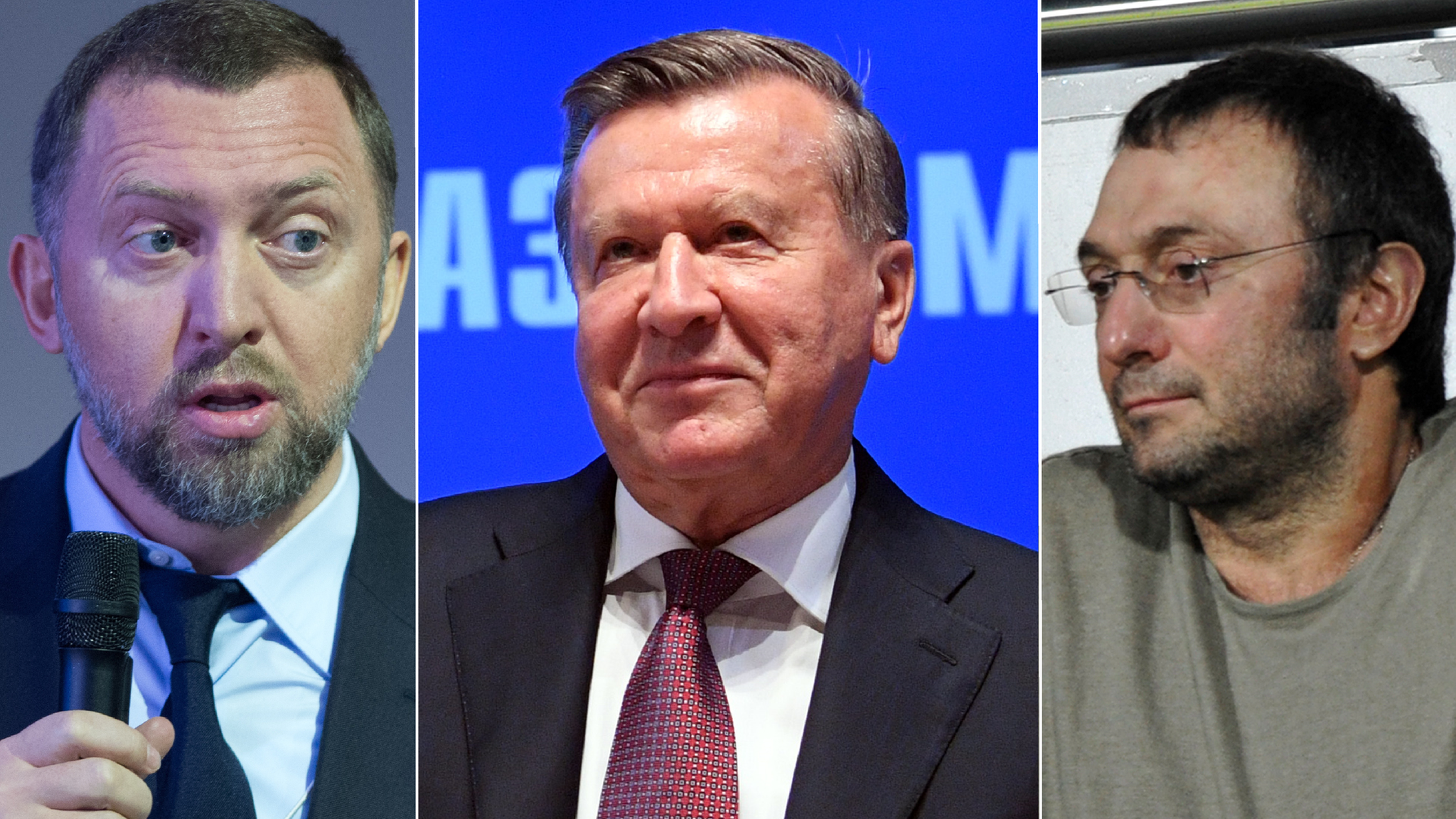 Oleg Deripaska, Viktor Zubkov and Suleiman Kerimov