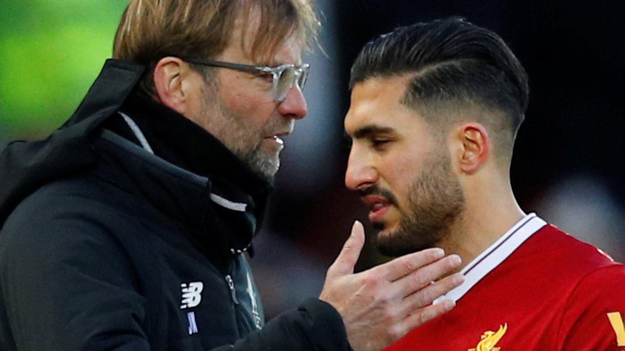 Jurgen Klopp and Emre Can