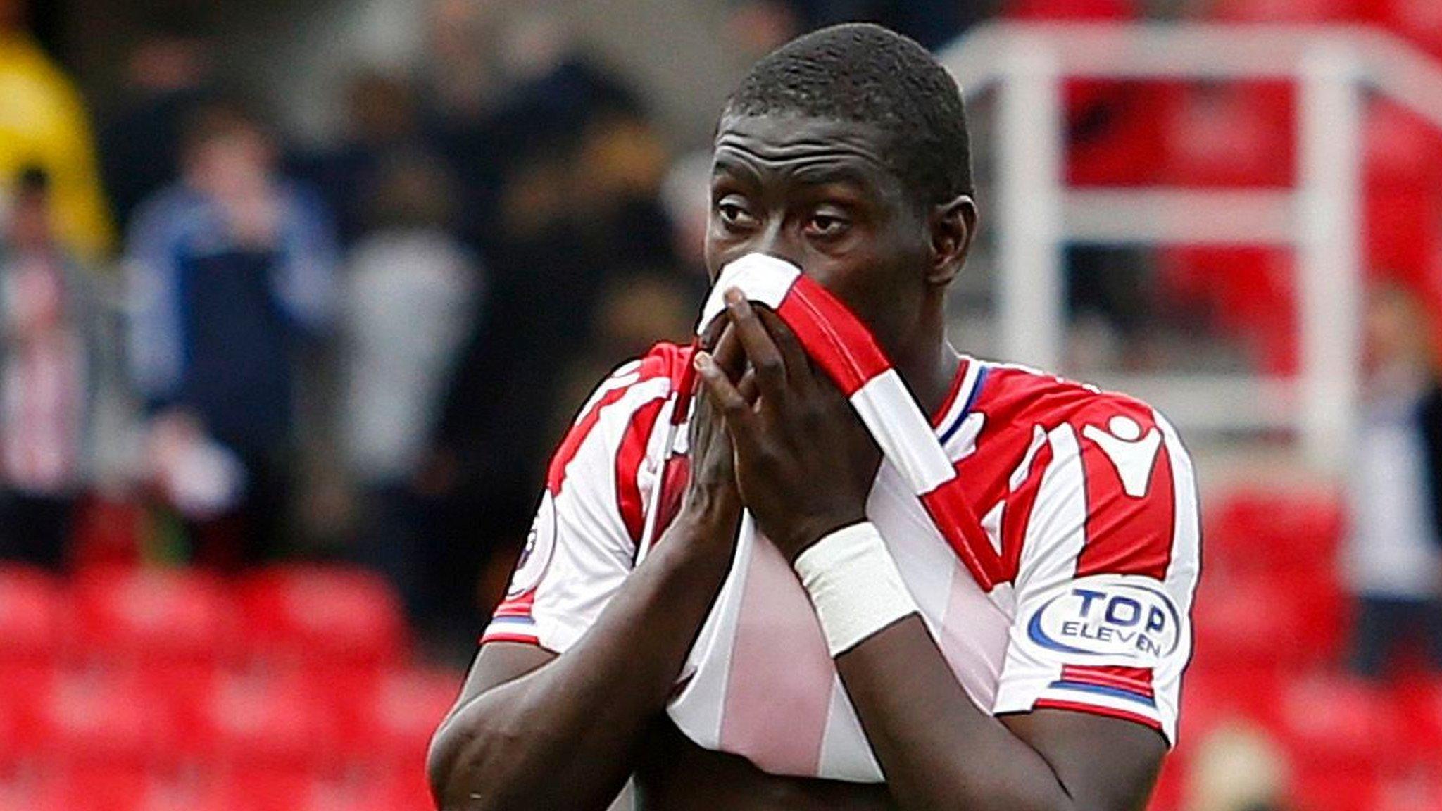 Badou Ndiaye playing for Stoke