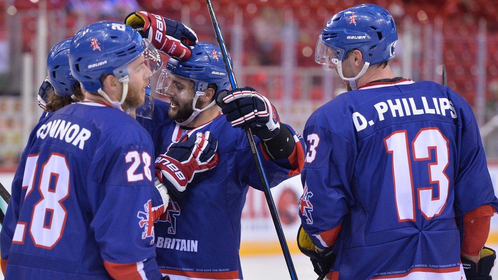 Great Britain men celebrate