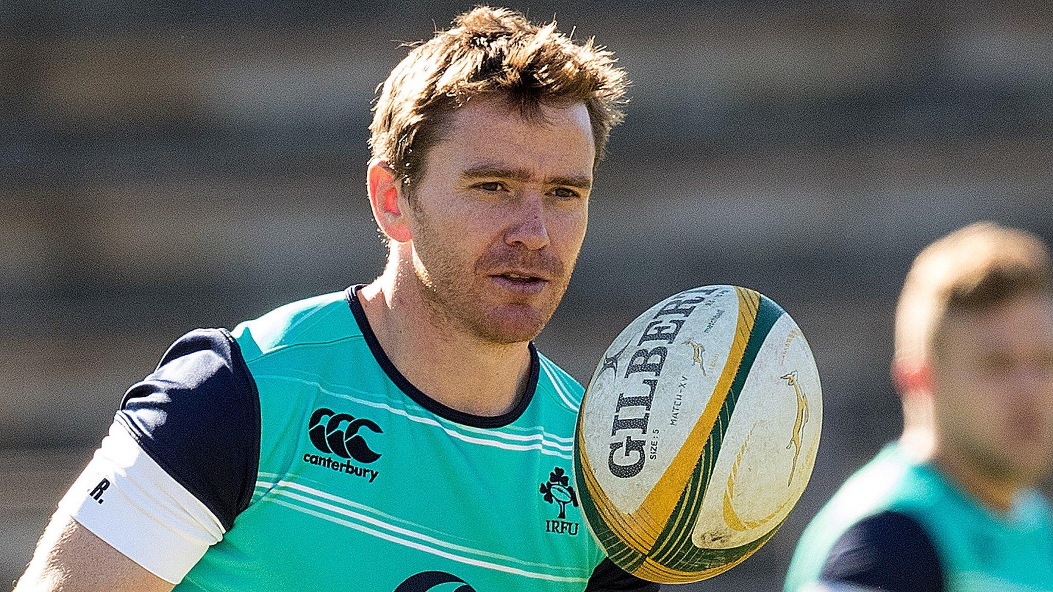 Eoin Reddan training in South Africa ahead of Saturday's third and decisive Test