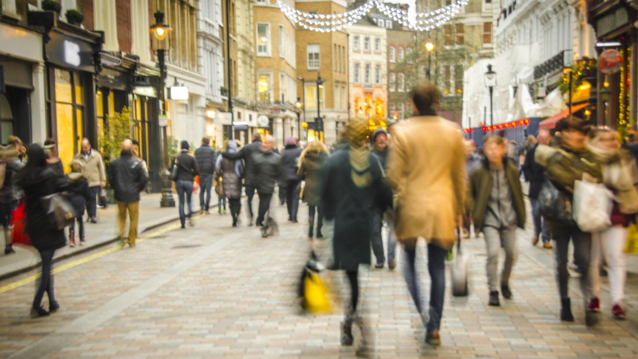 Christmas shoppers