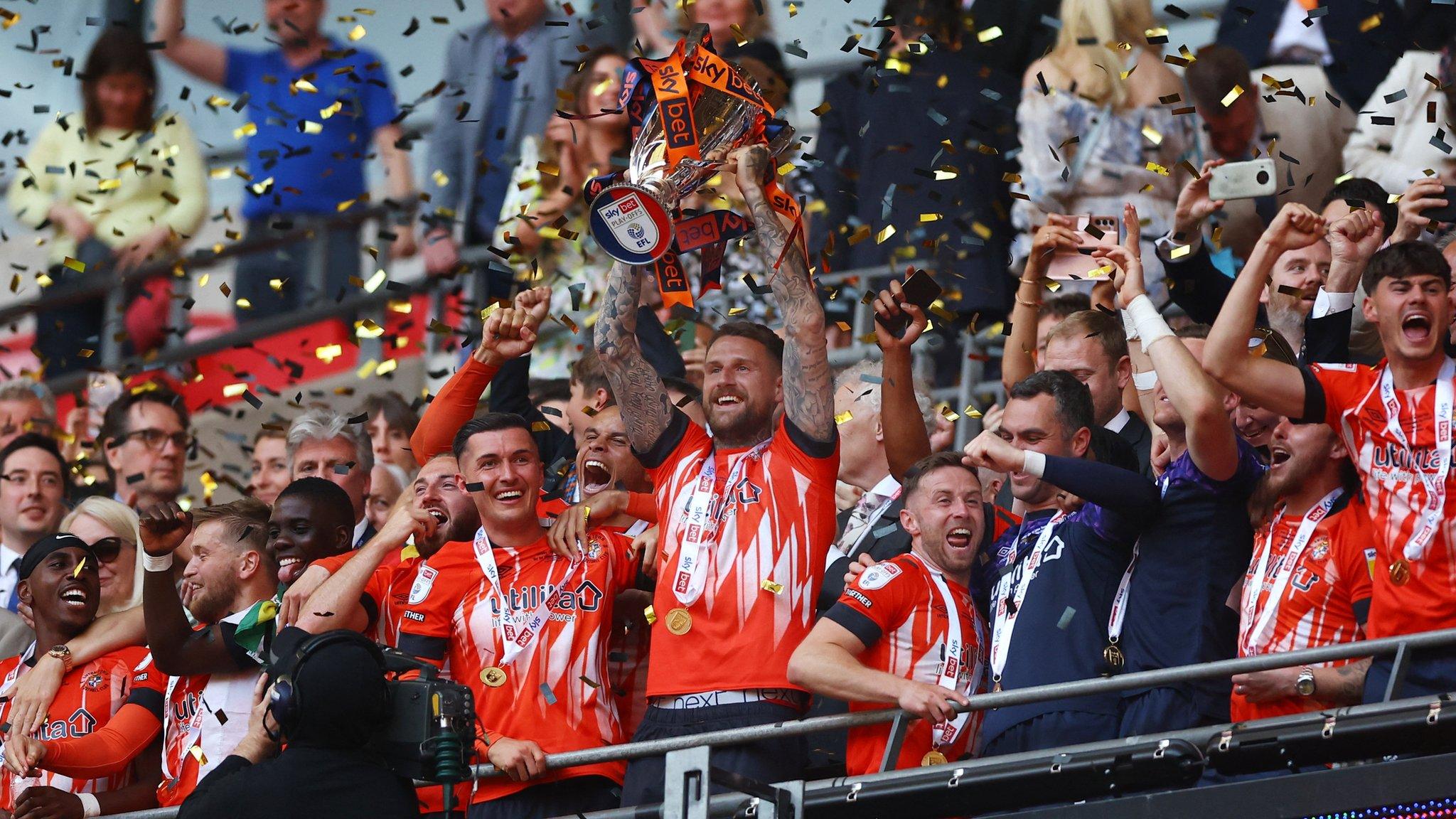 Luton celebrate