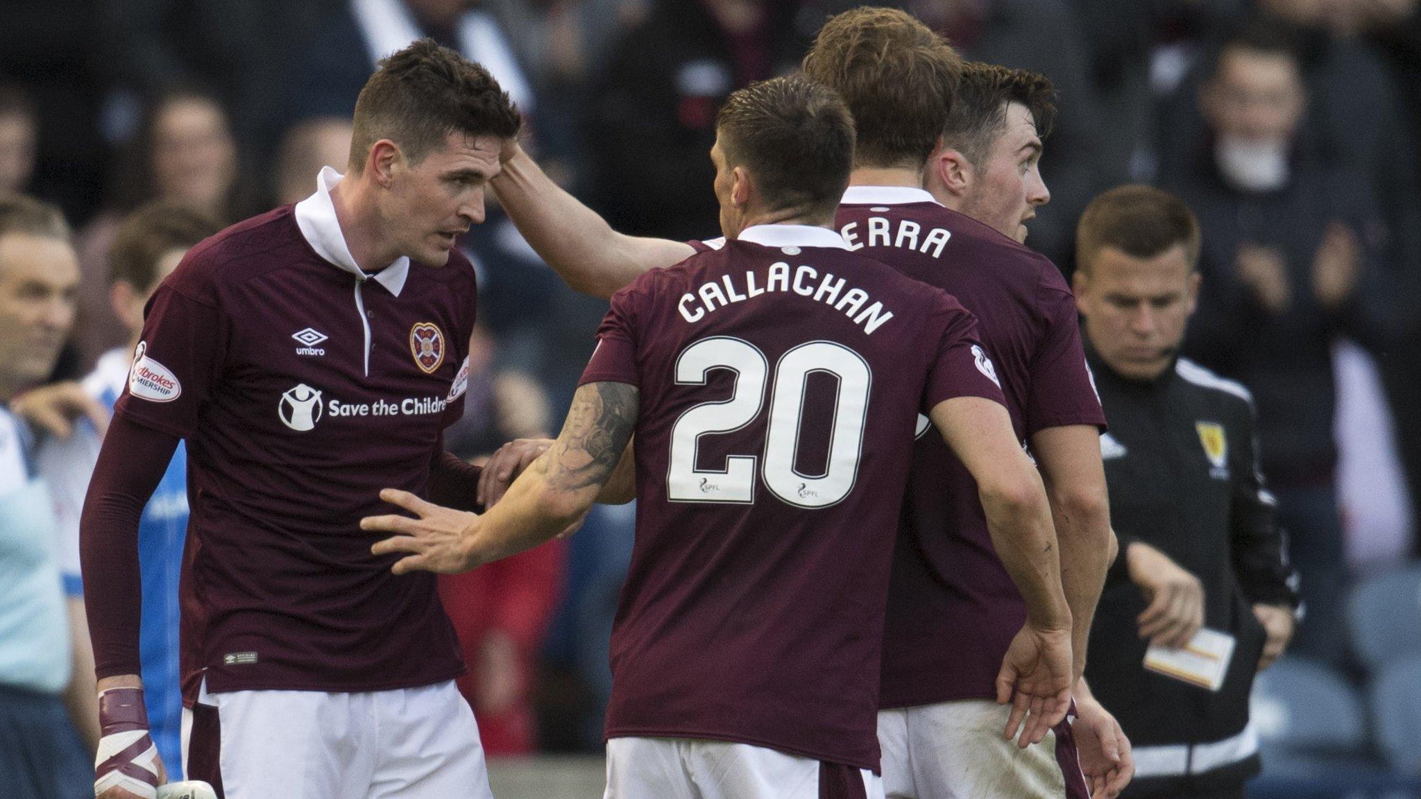 Hearts celebrate