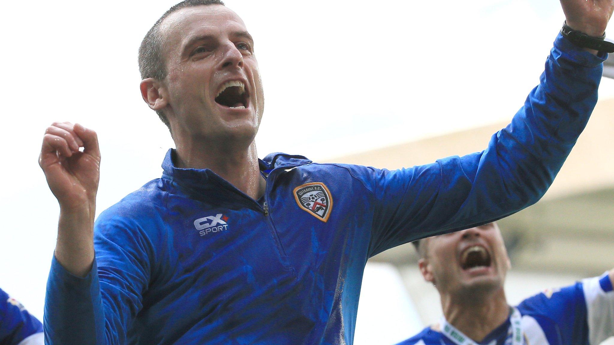 Oran Kearney guided Coleraine to a runners-up finish in this season's Irish Premiership