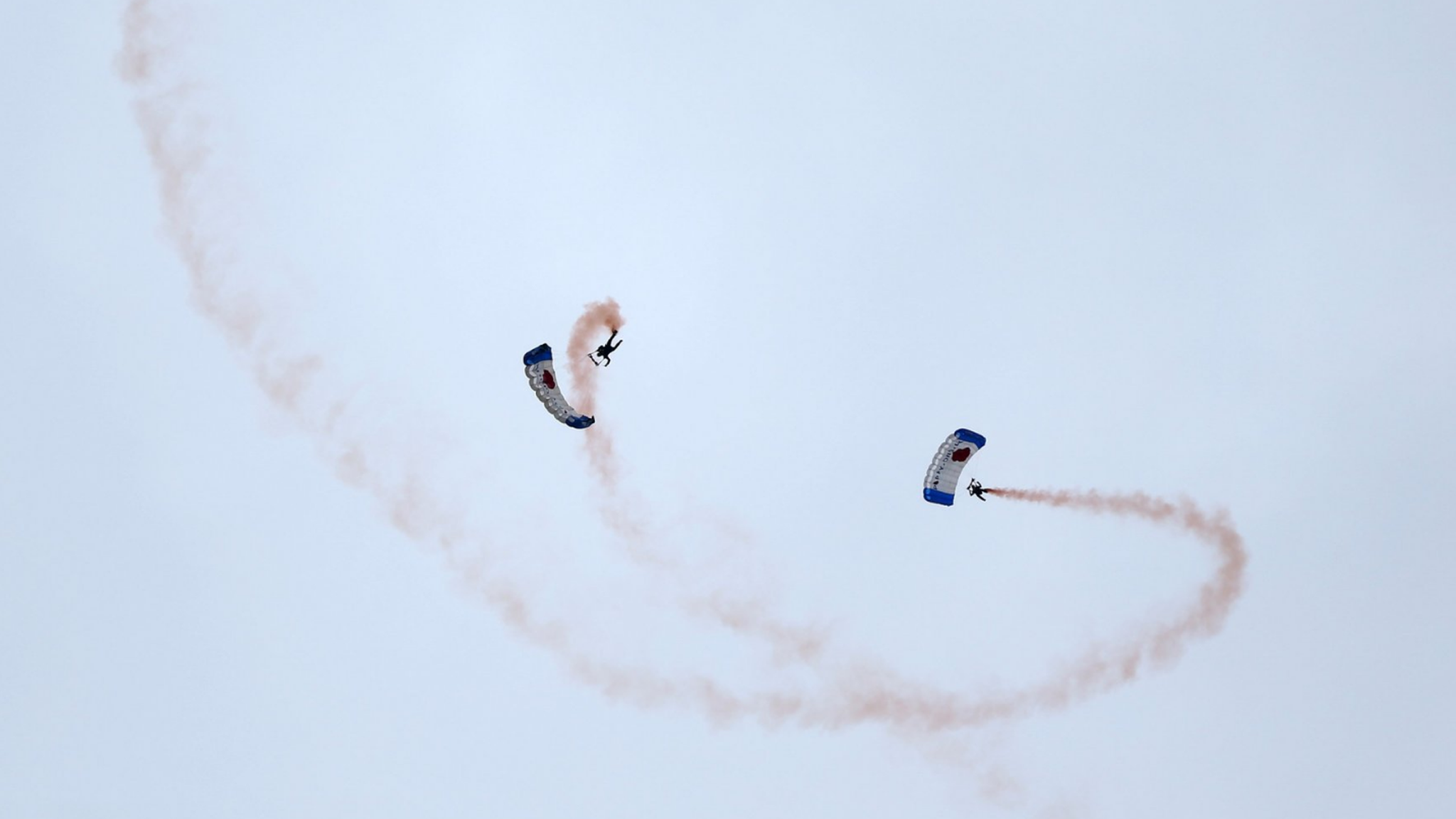 Members of the Royal British Legion Parachute Team