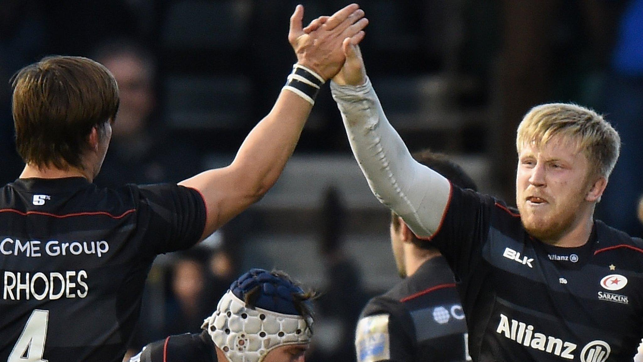 Saracens celebrate