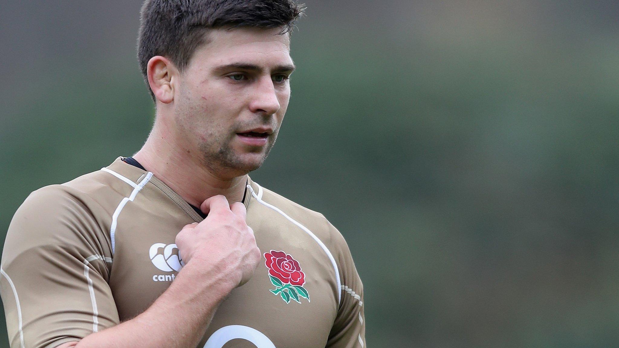 Ben Youngs training with the England squad