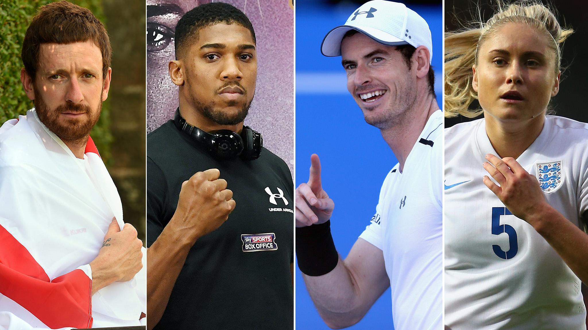 Sir Bradley Wiggins, Anthony Joshua, Andy Murray, Steph Houghton