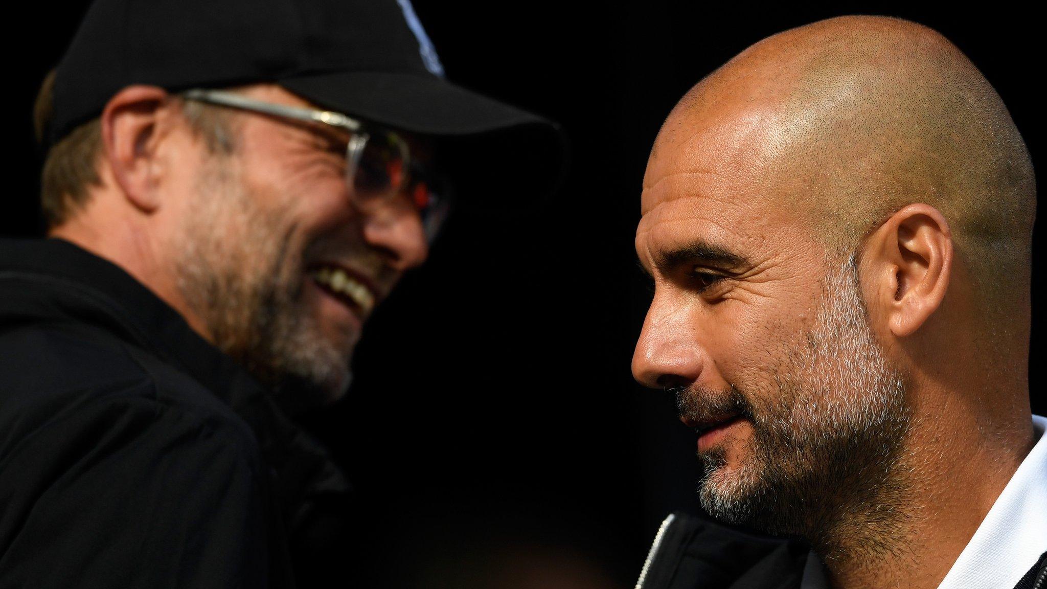 Jurgen Klopp and Pep Guardiola
