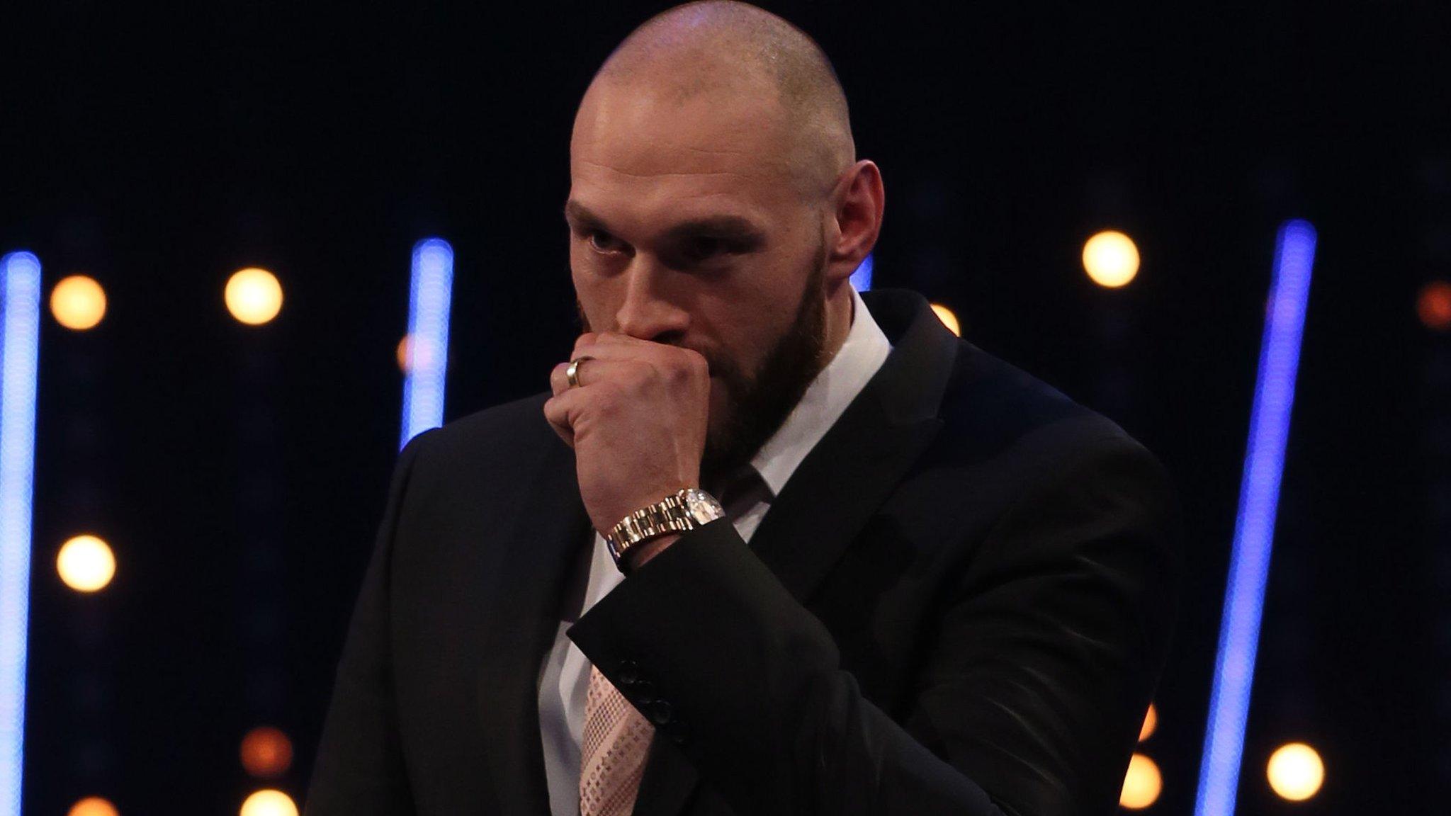 Tyson Fury at the BBC Sports Personality of the Year awards