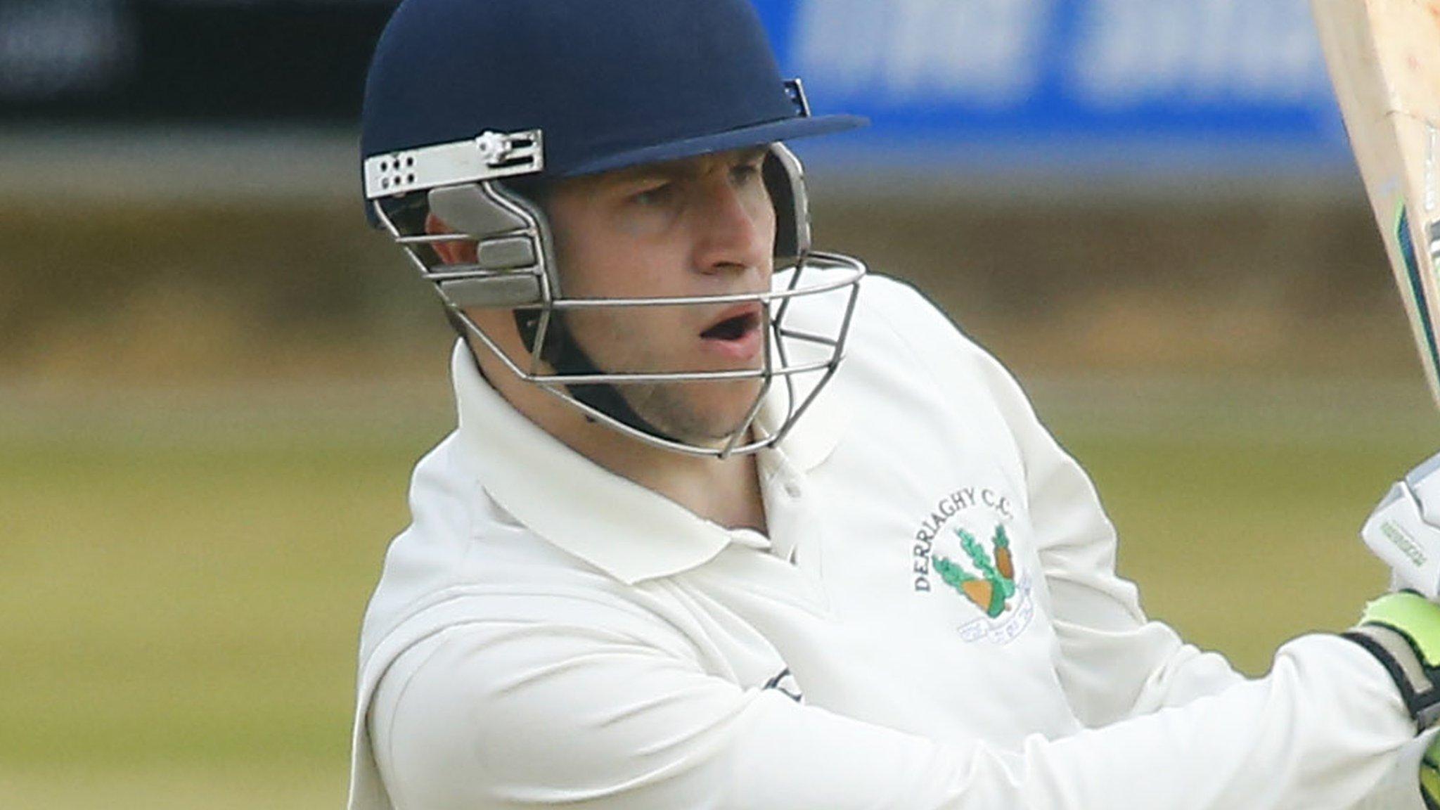 Derriaghy's Ross Bailey in action against CIYMS