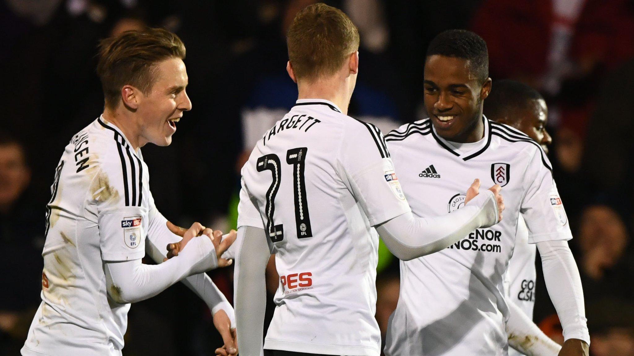 Ryan Sessegnon (right) celebrates his goal