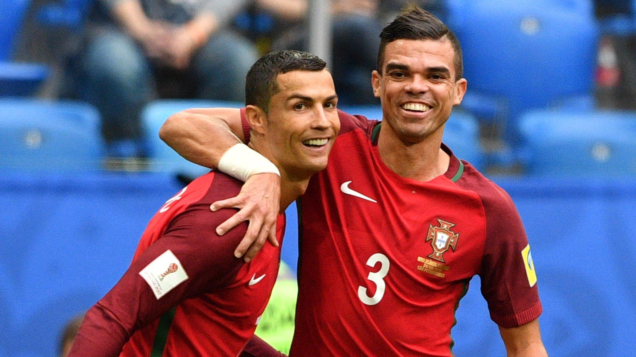 Cristiano Ronaldo and Pepe