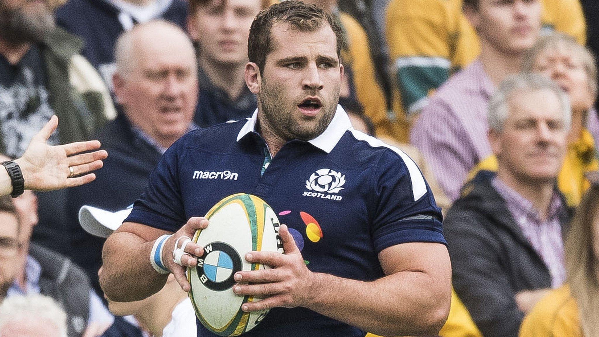 Fraser Brown in action for Scotland against Australia last summer