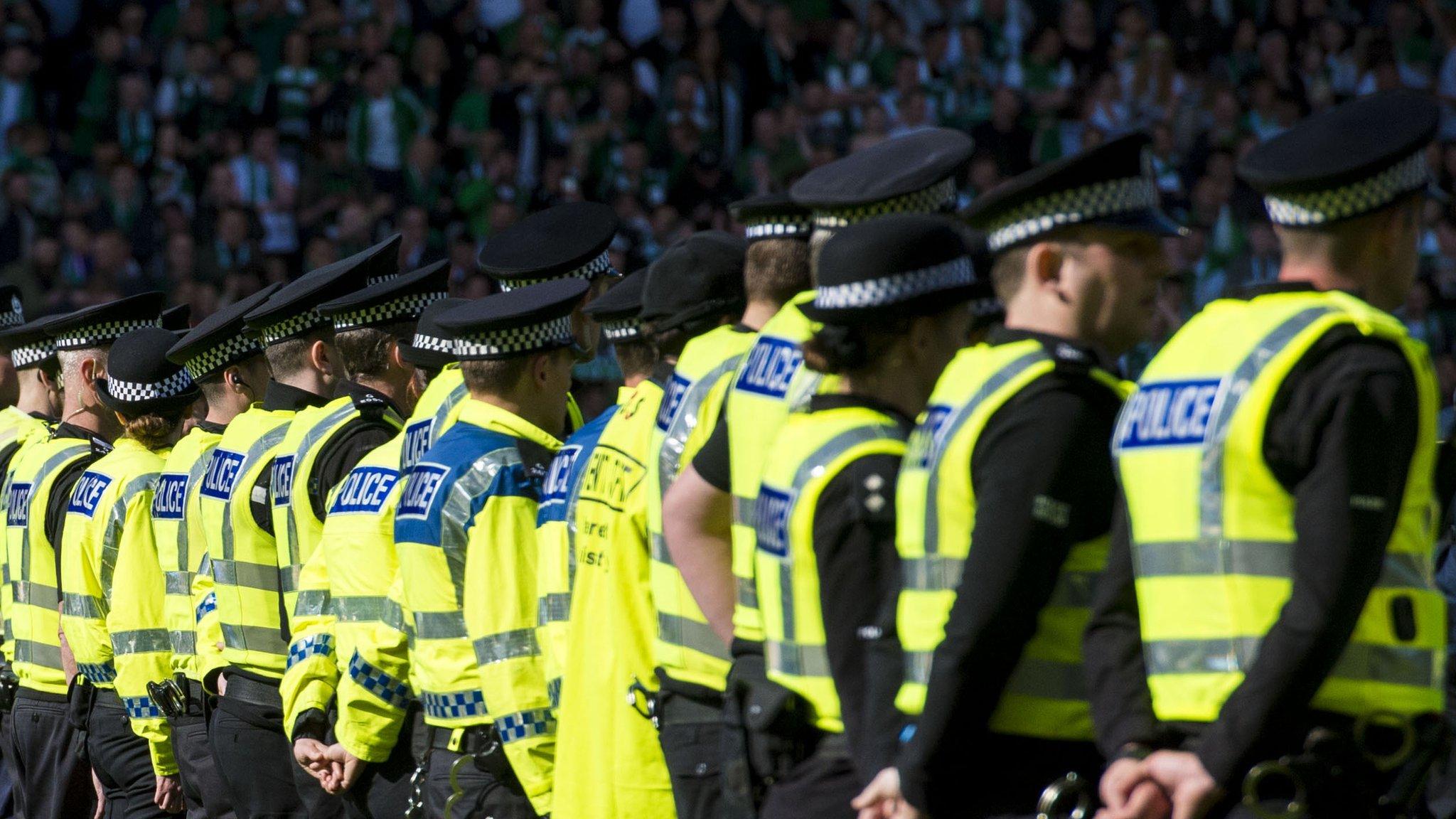 Police at Hampden Park