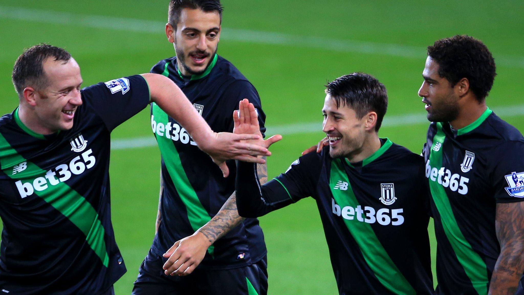 Bojan Krkic celebrates